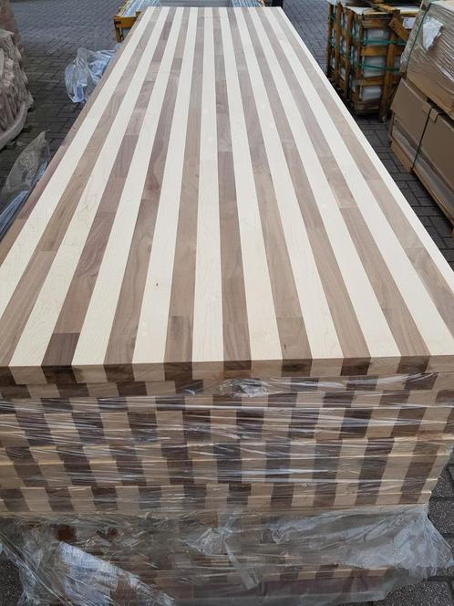 KEUKENBLADEN WERKBLADEN massief Ahorn Noten hout, Huis en Inrichting, Keuken | Keukenelementen, Nieuw, Ophalen of Verzenden