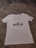 Replay T-shirt - Maat L - Wit, Wit, Maat 42/44 (L), Replay, Ophalen of Verzenden
