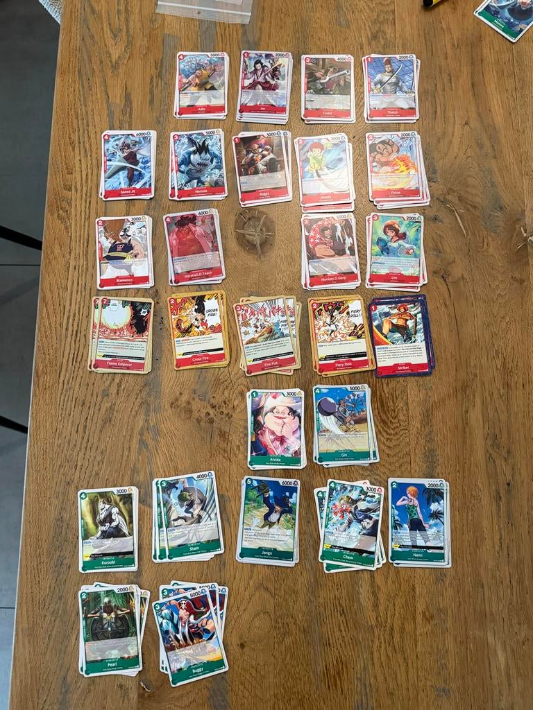One Piece Kaarten Set 3, Ophalen of Verzenden, Zo goed als nieuw, Meerdere kaarten