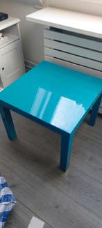 IKEA LACK Tafeltje - Turquoise Glans, Huis en Inrichting, Tafels | Salontafels, Ophalen, Gebruikt, 50 tot 100 cm, Vierkant