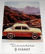 RENAULT : Metalen Bord Classic Renault Dauphine, Verzenden, Nieuw, Auto's