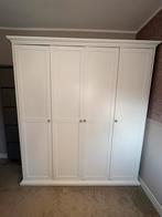 Leen Bakker witte kledingkast Fleur 4-deurs, Ophalen, Met deur(en), Gebruikt, 200 cm of meer