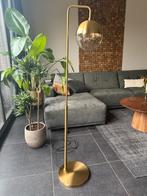 Gouden staande lamp, Ophalen, Zo goed als nieuw, Glas, 150 tot 200 cm