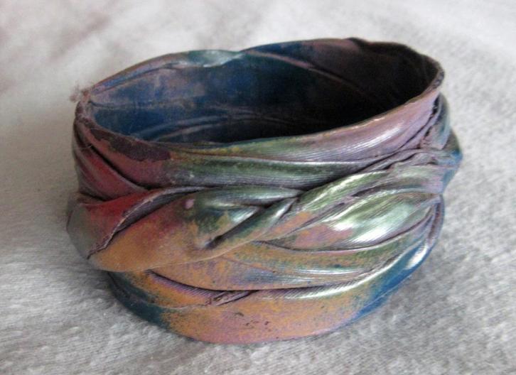 Armband 3 in zeepsopkleur retro vintage jaren 70, Sieraden, Tassen en Uiterlijk, Armbanden, Zo goed als nieuw, Overige materialen