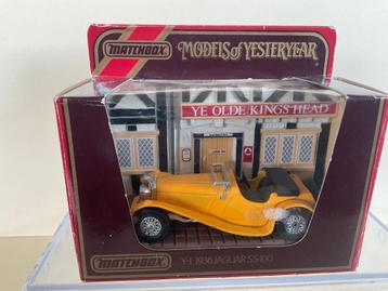 Matchbox Models of Yesteryear Jaguar SS100 1936 mint/diorama beschikbaar voor biedingen