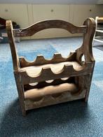 Houten Wijnrek voor 6 Flessen, Ophalen, Gebruikt, 5 tot 15 flessen, Minder dan 50 cm