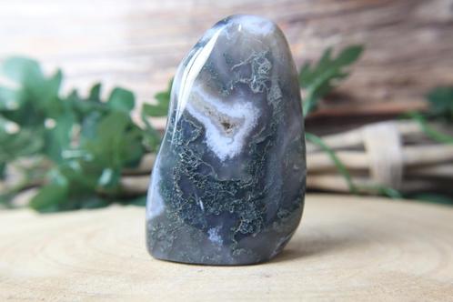 Mos agaat freeform mineralen edelsteen, Verzamelen, Mineralen en Fossielen, Mineraal, Ophalen of Verzenden