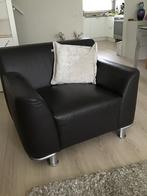 Fauteuil Bree’s new world, bruin leer, Ophalen, Zo goed als nieuw, 50 tot 75 cm, Leer