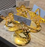4x Leuke Tafeldecoratie naamhouders(ster vorm), Kleur:Goud, Ophalen of Verzenden, Nieuw