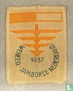 Gezocht:Wereld Jamboree 1937 badge Waterkamp, Gebruikt, Ophalen of Verzenden, Embleem, Speld of Insigne