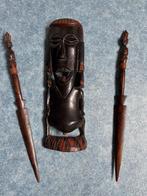 Masai masker met 2 speren, Antiek en Kunst, Ophalen of Verzenden