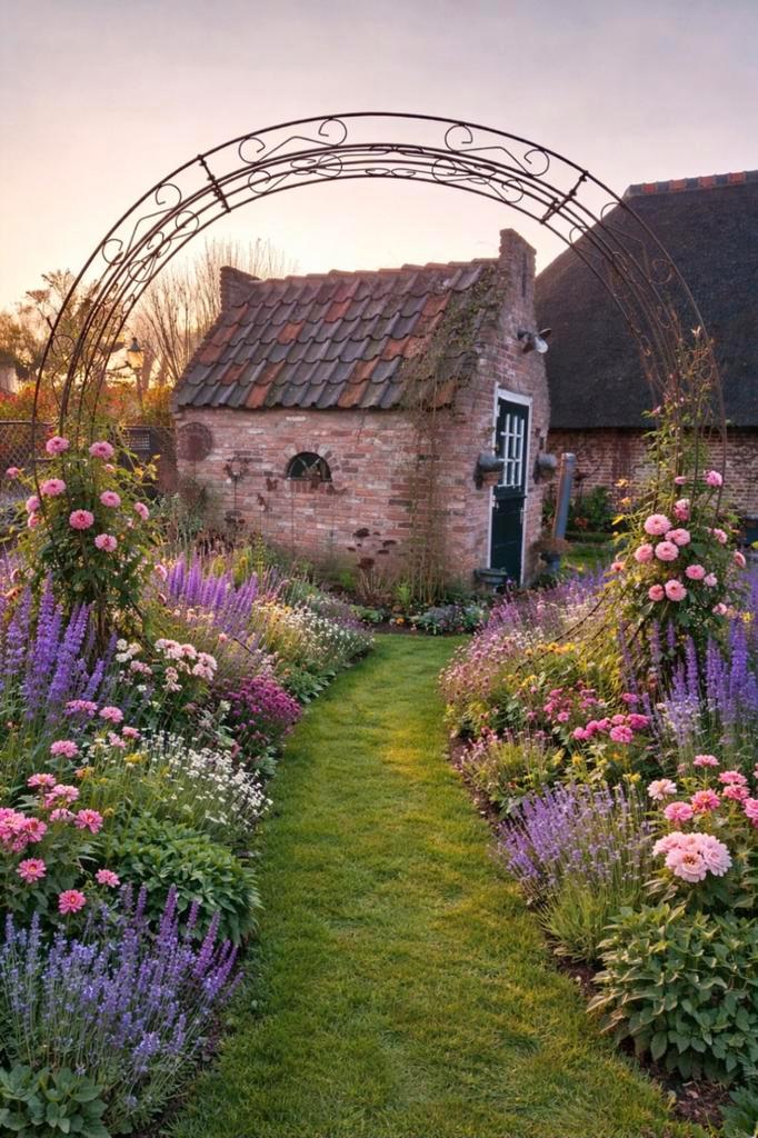 Ronde rozenboog van massief staal., Tuin en Terras, Tuinhekken en Hekwerk, Nieuw, Ophalen