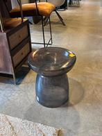 Glazen bijzettafel verbouwing uitverkoop, Ophalen, Nieuw, Grijs, Eén