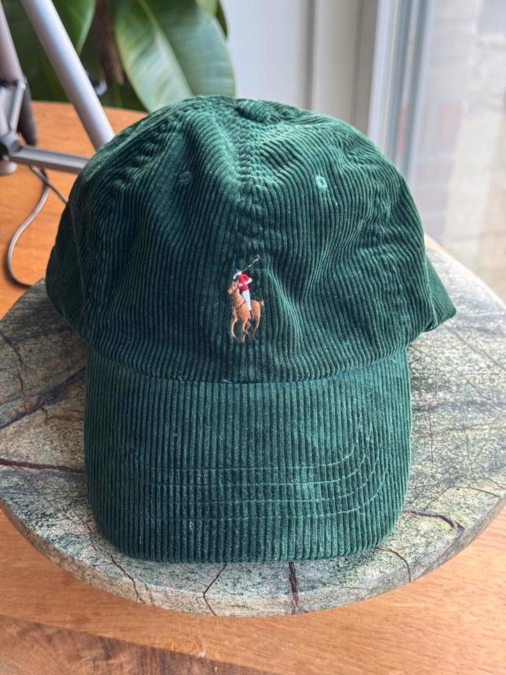 Polo Ralph Lauren Corduroy Cap – Donkergroen pet ribstof, Kleding | Heren, Hoeden en Petten, Zo goed als nieuw, Pet, One size fits all