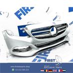 W205 VOORBUMPER + GRIL Mercedes C Klasse 2014-2018 ZWART WIT, Auto-onderdelen, Carrosserie en Plaatwerk, Gebruikt, -, Voor, Ophalen of Verzenden