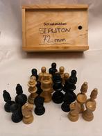 Vintage Chess  Staunton Schaakspel Koninghoogte 72 mm, Hobby en Vrije tijd, Gezelschapsspellen | Bordspellen, Ophalen of Verzenden