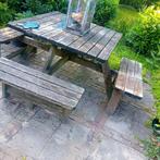 Houten Picknicktafel kan als Gratis Brandhout, Tuin en Terras, Ophalen, Gebruikt, Rechthoekig, Hout