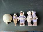 Kerst schattige eskimo beeldjes o.a. kussend stel en iglo, Diversen, Kerst, Ophalen, Gebruikt