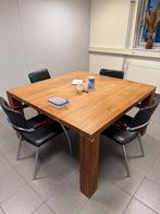 Houten tafel 140 x 140 x 76 cm, Ophalen, Gebruikt, Vier personen, Rechthoekig