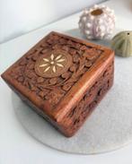 Houten doosje ingelegd met been, Ophalen of Verzenden