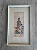 Breda kerk waterverf schilderij, Antiek en Kunst, Ophalen of Verzenden
