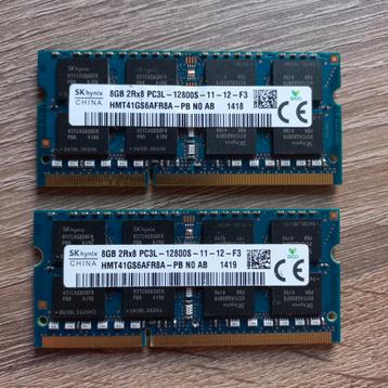 SK Hynix 16GB 2x 8GB DDR3L 1600MHz SODIMM laptop geheugen  beschikbaar voor biedingen