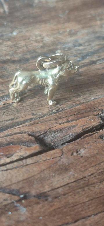 prachtige 14 karaats gouden hanger stafford/bully beschikbaar voor biedingen