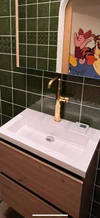 Wastafelkraan Grohe goud XL + afvoerplug, Ophalen of Verzenden, Zo goed als nieuw, Wastafel