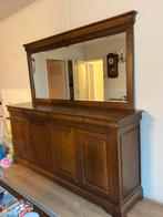 Mooi eiken dressoir incl spiegel, Huis en Inrichting, Kasten | Dressoirs, Ophalen, Eikenhout, Zo goed als nieuw, 200 cm of meer