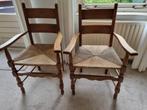 2 houten stoelen, vintage, Ophalen, Gebruikt, Twee, Bruin