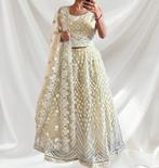 Zware Lehenga groen Indian Desi Bollywood Sari, Indian, Overige typen, Verzenden, Maat 42/44 (L)