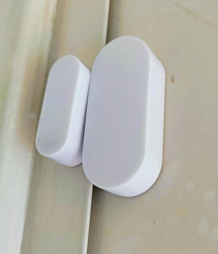 KlikAanKlikUit Deurcontact - Draadloos type ACST-606 5 stuks, Doe-het-zelf en Verbouw, Alarmsystemen, Gebruikt, Detector, Sensor of Melder