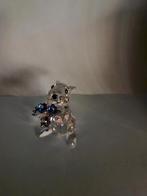 Swarovski konijn met vergeet-mij-nietjes, Verzamelen, Swarovski, Ophalen of Verzenden, Zo goed als nieuw, Figuurtje