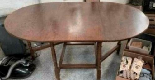 Tafel mooie grote Antieke boeren eiken hang oor tafel., Antiek en Kunst, Antiek | Meubels | Tafels, Ophalen of Verzenden