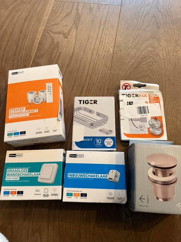 Doe-het-zelf pakket: Tiger, KlikAanKlikUit, Pflieger, Doe-het-zelf en Verbouw, Sanitair, Nieuw, Overige typen, Ophalen of Verzenden