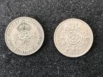 Two Shilling munten Engeland 1948 & 1966, Postzegels en Munten, Ophalen of Verzenden, Overige landen, Losse munt