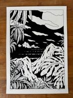 Big Moon silkscreenprint Floor van het Nederend 2/50, Antiek en Kunst, Kunst | Litho's en Zeefdrukken, Ophalen of Verzenden