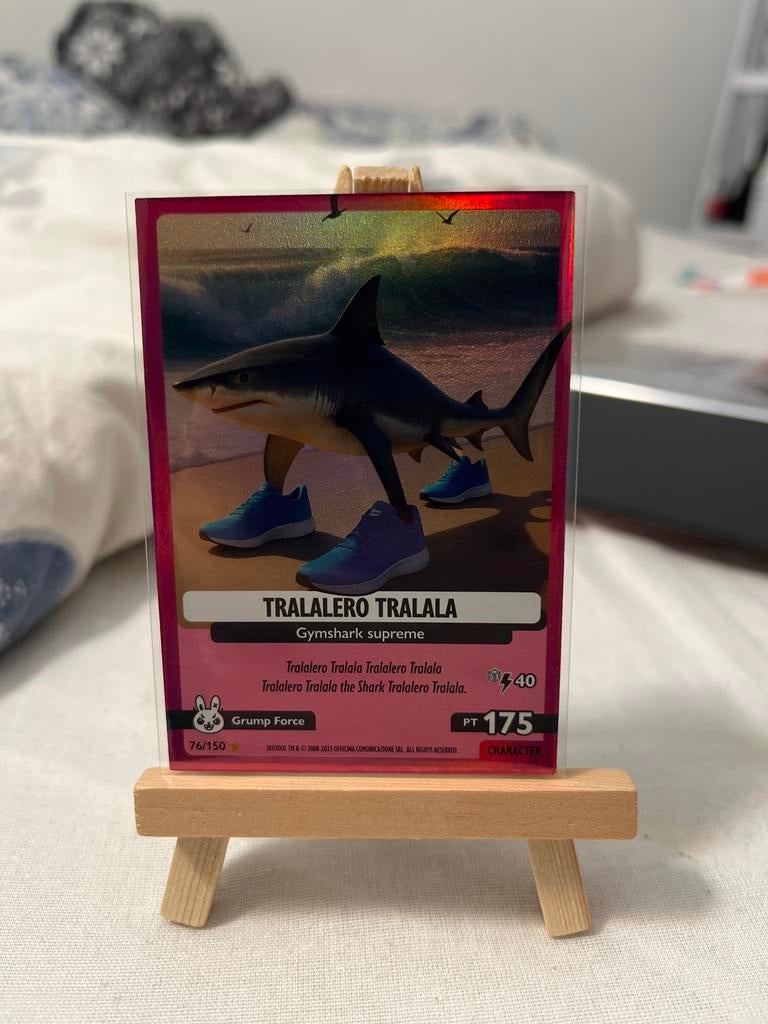 Zeldzame Gymshark Supreme Tralalero Kaart, Ophalen of Verzenden, Zo goed als nieuw, Losse kaart, Foil