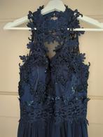 Donkerblauwe Galajurk met Kant, Maat 38/40 (M), Blauw, Ophalen of Verzenden, Zo goed als nieuw