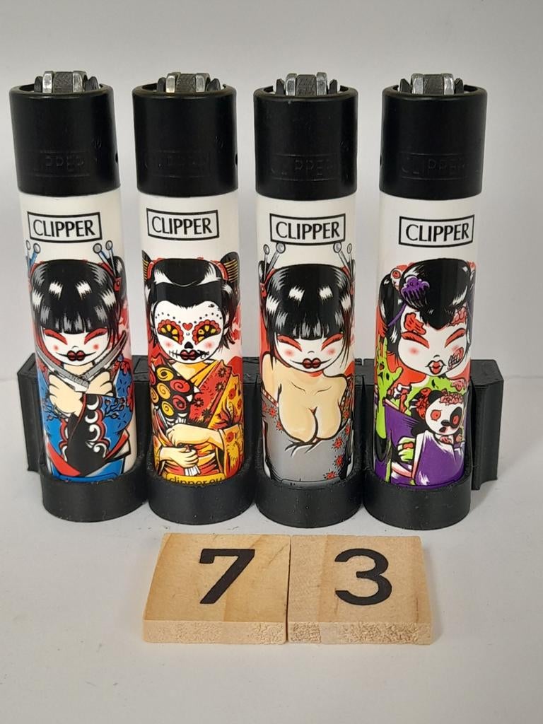 Leuke set van 4 clipper aanstekers., Ophalen of Verzenden, Nieuw, Aansteker