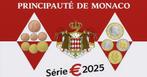 BU set Monaco 2025 - 1 cent t/m 2 euro - Blister - VVK, Verzenden, Monaco, Overige waardes, Setje