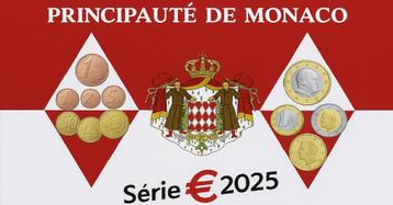 BU set Monaco 2025 - 1 cent t/m 2 euro - Blister - VVK beschikbaar voor biedingen