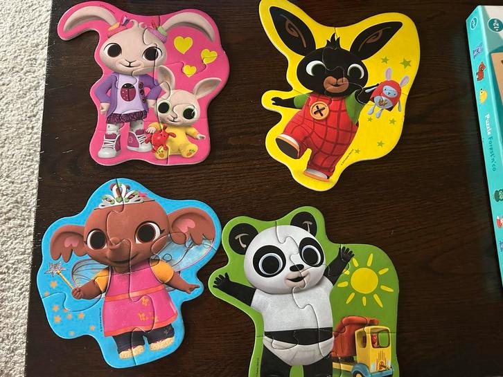 Bing Puzzels - 4 Stuks, Kinderen en Baby's, Speelgoed | Kinderpuzzels, Zo goed als nieuw, 2 tot 4 jaar, 10 tot 50 stukjes, Ophalen of Verzenden