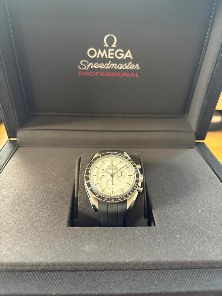 Omega Speedmaster Professional white dial (2024), Sieraden, Tassen en Uiterlijk, Horloges | Heren, Zo goed als nieuw, Polshorloge