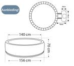 Nieuwe Jacuzzi - 4 Personen - Ø 156cm, Tuin en Terras, Bubbelbaden en Hottubs, Ophalen, Nieuw, Afdekzeil, Opblaasbaar