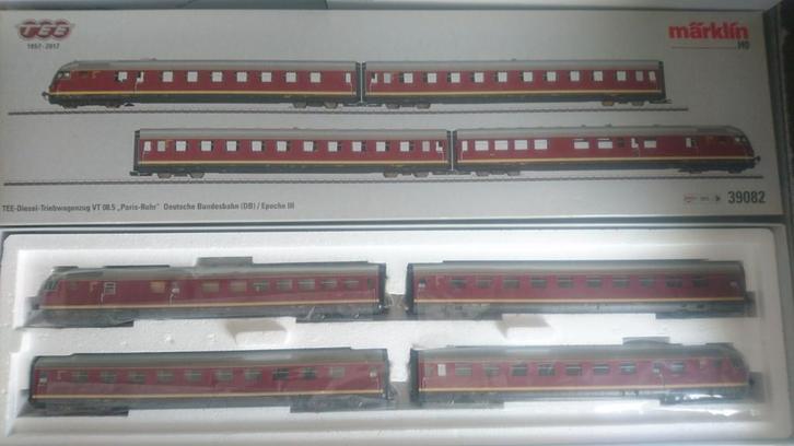 Marklin - TEE - VT 08.5 DB - MfxPLUS+Geluid+Int.verl. 39082, Hobby en Vrije tijd, Modeltreinen | H0, Zo goed als nieuw, Treinset