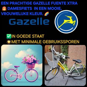GAZELLE FUENTE XTRA👩‍🦰MET EEN MOOIE🌈VROUWELIJKE KLEUR🌈 beschikbaar voor biedingen