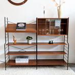 Vintage wandmeubel wandkast midcentury, Ophalen of Verzenden, Zo goed als nieuw, Minder dan 150 cm, Minder dan 100 cm