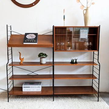 Vintage wandmeubel wandkast WHB midcentury  beschikbaar voor biedingen