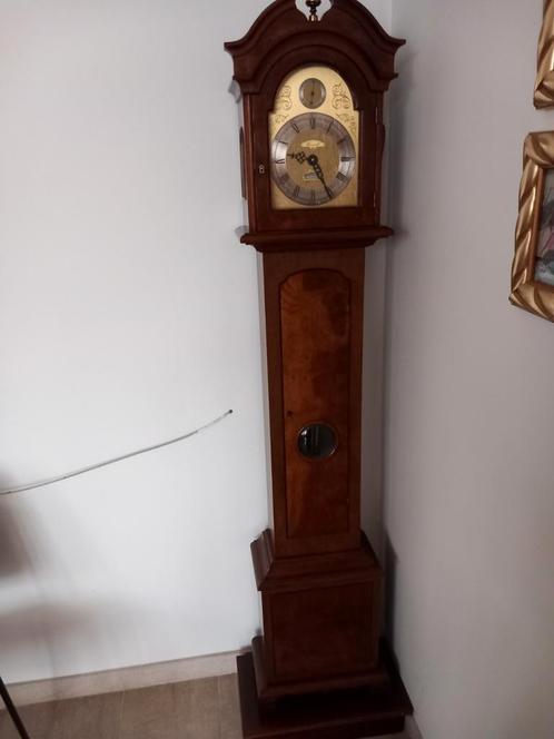 Warmink notenhouten houten staande klok., Antiek en Kunst, Antiek | Klokken, Ophalen